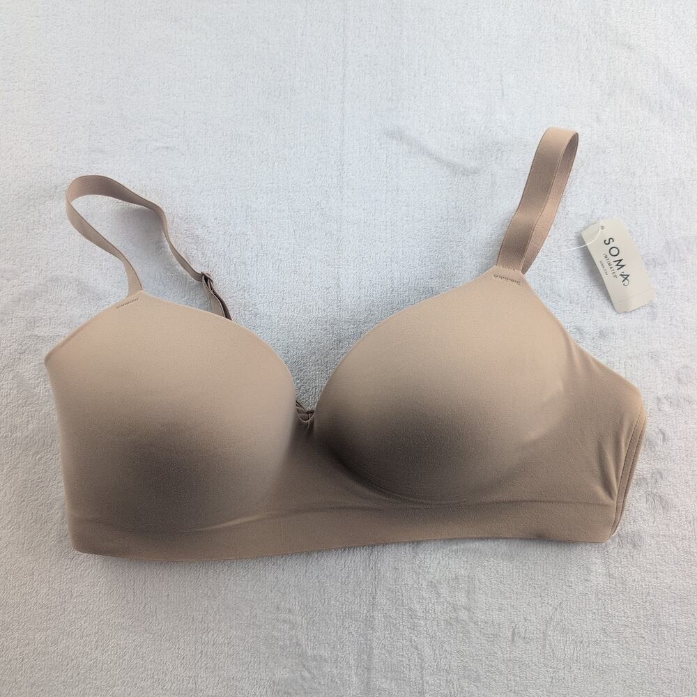 Soma Intimates NWT Enbliss Wireless Warm Amber Bra Women's 40C